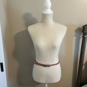 WHBM pink skinny belt